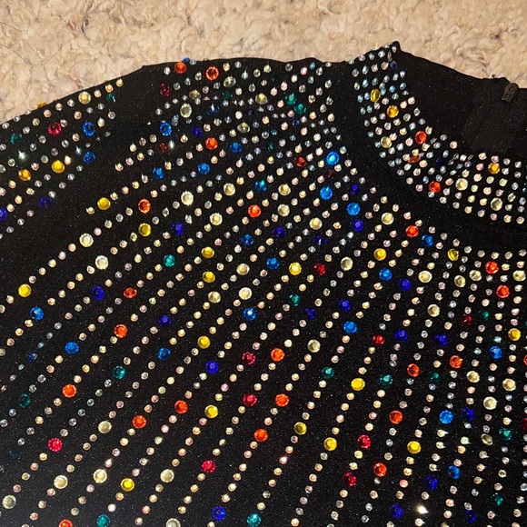 Dolls Kill Rhinestone Meshed Bodysuit - Picture 2 of 3